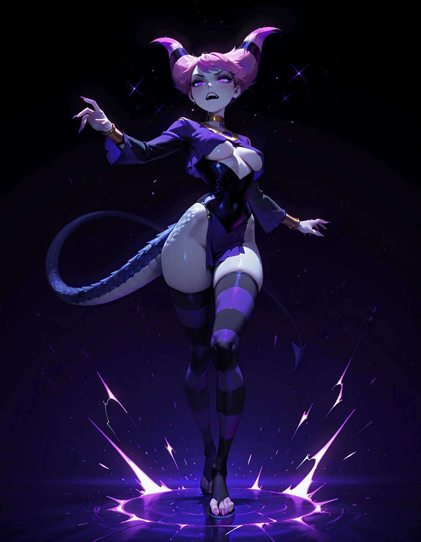 (Dynamic Angle:1.4), ((Full body posing:1.5), (Colorful:1.2), (Highly detailed CG Unity 16K wallpaper:1.1), (Denoising strength: 1.45), (tmasterpiece:1.37), ((Official art)), of the highest quality, (Realistic), Deformed Character, (Short-cut hair:1.2),(Octopus costume:1.5),Red hair,Glowing eyes,(nice eyes:1.2),((Poses in motion:1.4)),((Octopus costume:1.3)),wires, (LED:1.3), (a hologram:1.2), futuristic city street, Neon light, Skyscrapers, (Night:1.2), (Rainbow Model:1.2), 8K resolution, (Anime style:1.3), Cinematic lighting, chromatic abberation, spark of light, Ray tracing, blending, ultra wide-angle, Hasselblad, (masutepiece), (masutepiece), ((Best Quality)), ((masutepiece)), nffsw