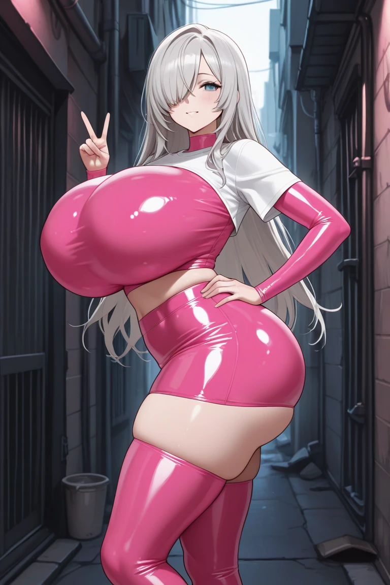 hot girl anime going for a walk with a revealing white dress, thick, white dress, tight panties, white hair, uncomfortable smile, see through dress, long erect nipples, hard nipples, cameltoe, bimbo, fat lips, saliva, sucking on cock, dick in mouth, tiny dick, gloryhole, hole in wall, cock in hole, sucking, vaccum face, 