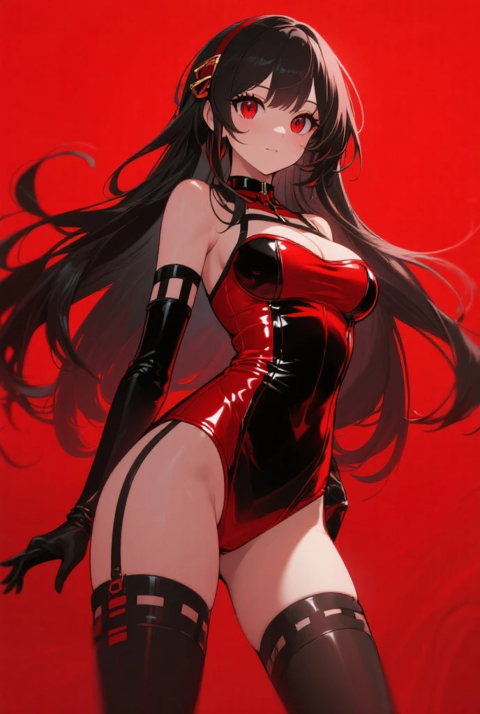 Woman in red catsuit posing on bed, Leather corset, Wearing a red latex costume, captivating and enticing, corsets, wrapped in leather straps, very tight corset, very sexy costume, cruel korean goth girl, elegant corset, Wearing a latex costume, intricate wet latex suspenders, Latex, intricate latex set, Corset wearing, Sexy 21 year old cool Korean, Beautiful steampunk anime lady, a steampunk beautiful goddess, Jeizuo, magnifica, viewer, Realistis, Full body camera, on the lap, squatt, radical, tall, Forced real water, White Less Cloth Transparent Mini Shirt, White transparent thong, Low in the steampunk world, Very fine, Beautiful eyes with cosplay details, long eyelashes, Beautiful double eyelids, Eyeshadow is very fine, Narrow eyes, Three white eyes, Dark Eye Makeup, evil smile, Beautiful, thin legs, Tie short hair back, Goofy face, Rolling eyes, Blushing, Mouth watering, Sticky tongue, Vaginal orchid, Vaginal discharge, Squirting, (((Very small breasts))), Grasp your breasts with both hands, Spread legs, sexual excitement, Sex Expressions, Bare skin