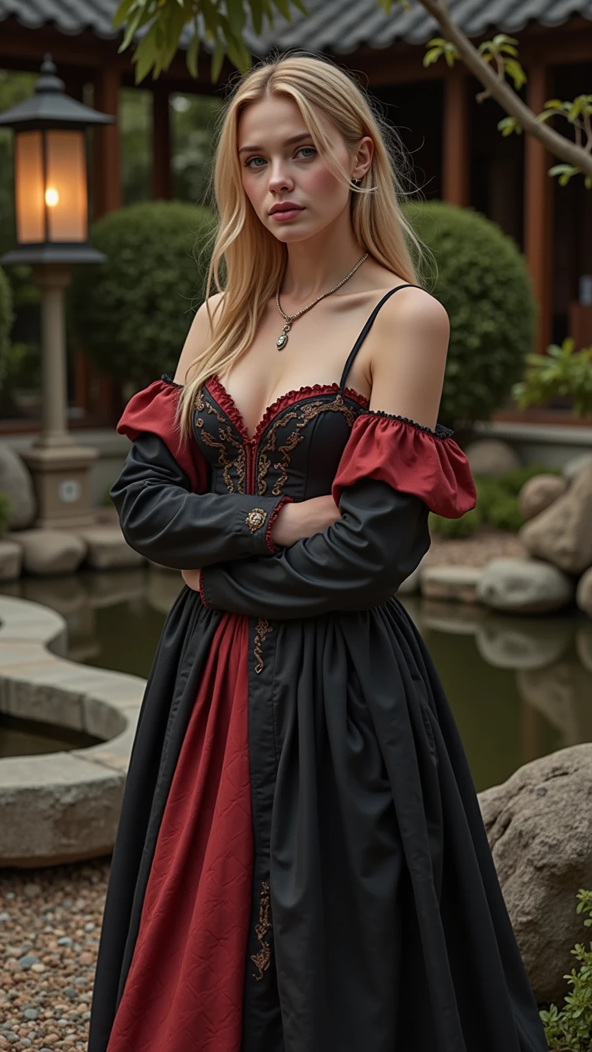 masterpiece,best quality,realistic,highres,Highly detailed,blurry background,1girl,((portrait)),close-up,bangs,elf,elf ear,crystal earrings,((crown)),crystal crown,(black dress),(juliet sleeves),corset,red_bow,collar,((night)),fluorescent plant,neon lights, nude full body sex with boy nude