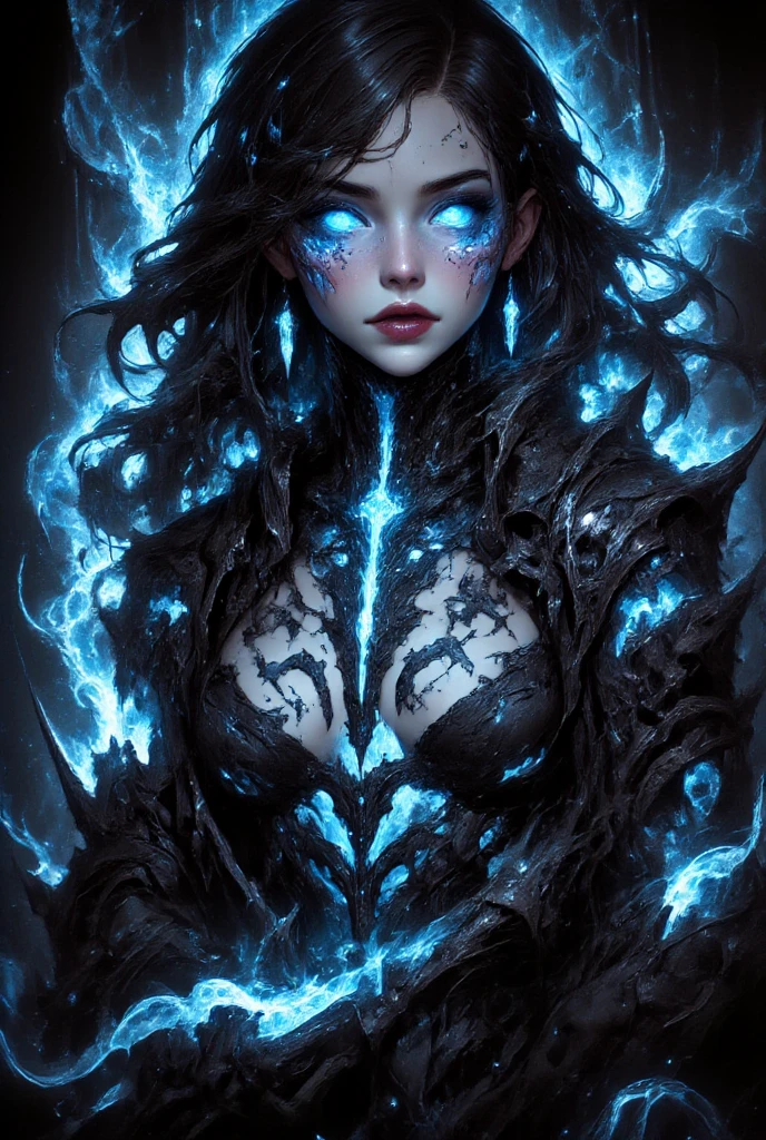anime style, natural pose, freedom, digital illustration, (anime style), perfect anatomy, black rock shooter, highly detailed, art station, concept art, soft and sharp focus, well-formed eyes, beautiful face, well-defined hips, shy and seductive, left eye with blue flame, chaotic scenery, buildings in the background destroyed, anime style, natural pose, freedom, digital illustration, (anime style), perfect anatomy, vocaloid, black rock shooter, highly detailed, art station, concept art, soft and sharp focus, well-formed eyes, beautiful face, well-defined hips, shy and seductive, left eye with blue flame, chaotic scenery, buildings in the background destroyed, a guitar with skull details and blue fire