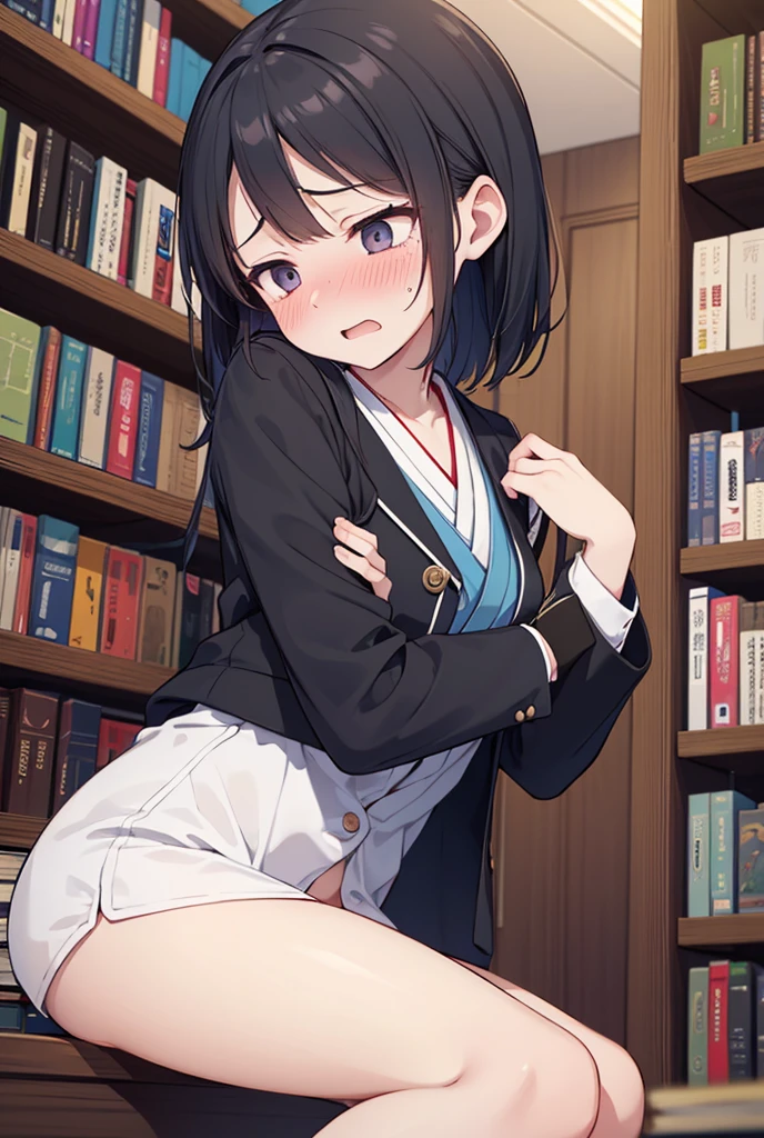 ((((Sexually seducing junior high school girls))))、(((())))、(((Small breasts with bulging bulge)))、(((A small amount of pubic hair starting to grow)))、((Close up on breasts and pussy))、((Highest quality)), ((masterpiece)), (detailed),Japanese、Erotic、、Black Hair、Japanese Classroom、Open sailor suit、Just a little bit of love juice、Bashfully bashful、blush、