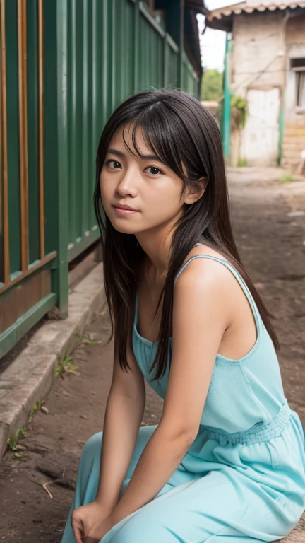 ((((((All Nude))))))((((((((Nipples、pubic hair))))))))1girl in,Very beautiful 16 year old Japan woman、beautidful eyes、cleavage of the breast、the wind、cloudy ash sky、It's raining a little、Body like a model、JumpHigh-level image quality、Top image quality、Looking at the camera、Focus on the eyealdives、shores、I found a cave in the jungle and went inside.I found a colorful bird