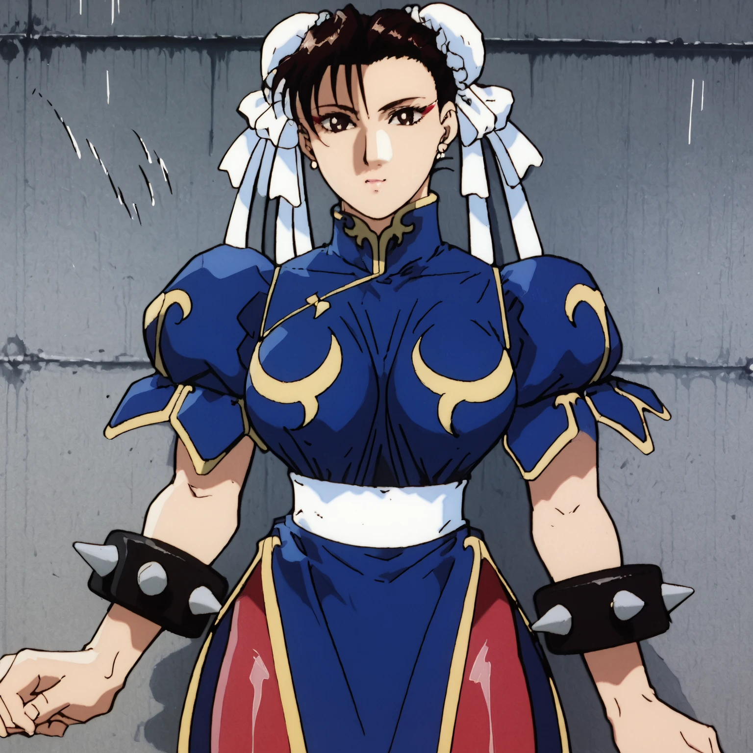 1girl, chun-li Street Fighter3, sensitive, cowboy shot, perky breasts ...