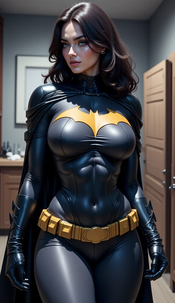 huge muscle batwoman suit big tits roobs bank