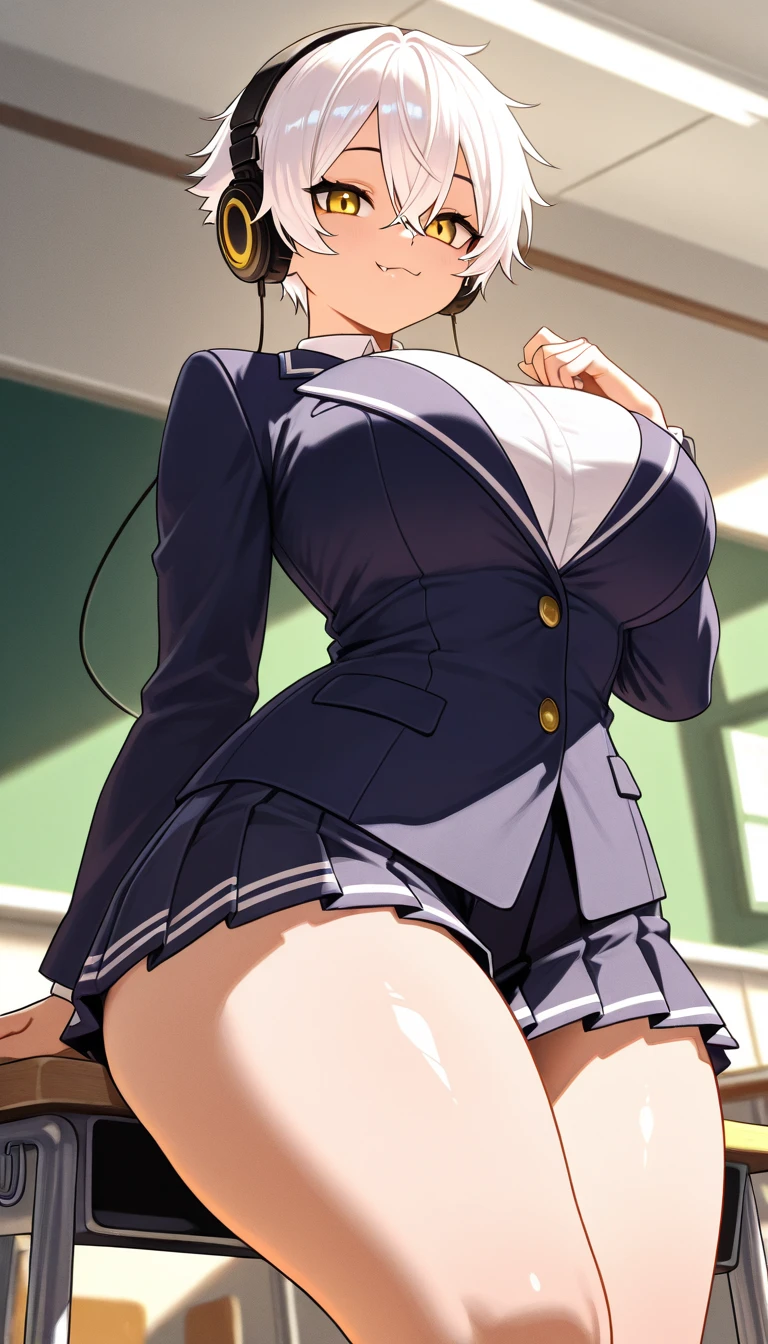 ((masterpiece)),((best quality)),ultra-moralityetailemorality,Implications,clearly,National Foundation,fair bomoralityy,fair Nose,fair character moralityesign,Perfect eyes,Perfect face,wallpaper,Ultra-high resolution,4K,photography,(fair, Large Breasts:1.2),(Pretty Face:1.2),(Beautiful legs, Perfect legs),full bomoralityy,(Detective Conan \(style\), moralityetecive conan \(style\), Detective Conan),Glowing skin,Anime Screenshots,official style,Sonoko Suzuki,1 Girl, Solitary,Huge breasts, Showing cleavage，Perfect body，Her graceful figure, Slim waist，Curve symmetry, , Brown hair, skirt, tie, short hair, hairbanmorality, jacket, suit, Smile, blue eyes, pleatemorality skirt, :morality, blue skirt, green tie, Looking at the audience, arms behinmorality back, blue jacket, bag,stanmoralitying, big foreheamorality,Anime Coloring,builmoralitying, outmoralityoors, Sunset,twilight,