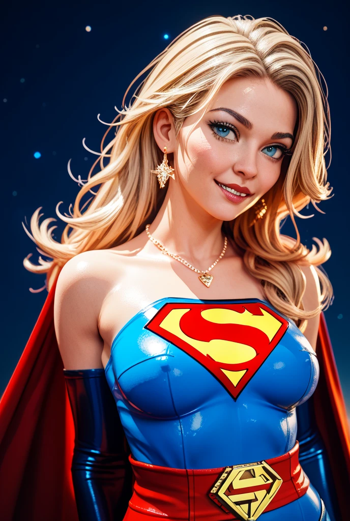 Kristin Kreuk as Supergirl, wearing sexy Supergirl costume, very beautiful, cleavage, (highly detailed skin: 1.2), beautiful smile, beautiful face, nippin, camel toe, highly detailed skin, skin pores, (highly detailed face:1.1), (highly detailed eyes:1.1), realistic pupils, full face blush, full lips, (perfect anatomy:1.1), (perfect proportions:1.1), (photography:1.1), (photorealistic:1.1), volumetric lighting, dynamic lighting, real shadows, (highres:1.1), sharp focus, daylight, (realistic, hyperrealistic:1.4), intricate, high detail, dramatic, subsurface scattering, vivid, polished, sharpened