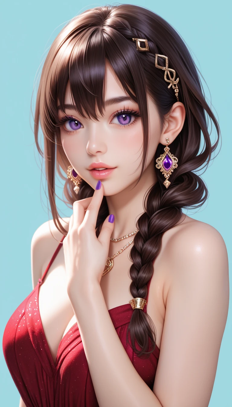 (highest qualityのディテール)、Realistic、8K Ultra HD、High resolution、(One Girl:1.2),(Fatal Beauty,Attractive beauty) ,(A supple and powerful physique),(Sensual魅力),(mysteriousな魅力:1.1),(Captivating silhouette),The Super detailed、High quality textures、Complexdetailed、detailed、Very detailed CG、High quality shadows、detailed Beautiful and delicate face、detailed Beautiful and delicate eyes、Written boundary depth、Ray Tracing、20th Generation、Cute K-Pop Girls、(The Face of Ulzan in Korea)、Thin face、(Urzan-6500-v1.1:0.6)、PurerosFace_v1、Glowing Eyes、Perfect body、 Viewer Display、(highest qualityのディテール:1.2)、Realistic、8K Ultra HD、High resolution、Close-up of a woman， realistic girl rendering, 8k artistic german bokeh, Enchanting girl, Real Girls, Gurwitz, Gurwitz-style artwork, Girl Roleplay, Realistic 3D style, cgstation Popular Topics,, 8K Portrait Rendering,（truth，truth：1.4），(Sparkling eyes girl:1.2)、cheek、Shiny唇、Big Breasts、High resolution, Best image quality, highest quality, Realistic, Super detailed, Realistic, 4K 8K Ultra HD Full Color RAW Photos, Fujifilm(Medium format), Hasselblad, Carl Zeiss, Incredible dynamic range photography(utility_art：Smooth-768:1.1),High resolution, High pixel count, Clear detailed, Clear images, Natural color reproduction, Noise Reduction, High fidelity, quality, Software Improvements, Upscaling, Optimized Algorithms, Professional-level retouching, Browsing Caution、(((Too much exposed skin)))、(((Big Breasts)))、Fancy Necklace、Lace gloves、Bright Blue Eyes, Surrounded by swirling pink smoke,  saturated color、Dark colors、Psychedelic Images、lsd、Mandala、fractal、mysterious、detailed、Psychedelic painting of a woman with large breasts, サイケデリックなgoddess, DMT Art, DMTgoddess, Visionary artistic style, Psychedelic Art style, ３ｄ, goddess, Portraiture, Psychedelic Art nouveau, Psychic Trance Artwork, Psychedelic Digital Art, Digital Visionary Art, Psychedelic Art, Psychedelic Surreal Art, Psychedelic Artwork, 非常にdetailedなテクニカラー, 超detailedなFantasyアート、(nightmare:1.6), 1980s WomenBlack WomenAfrican VoodooZombiesHeavy Metal Bands ..., art gelm, three humidity sensual undead voluptuous African female punk rockstars in fishnet stockings and ripped leather pants, Oleg Turchin,Gustav Klimt, 非常にdetailedな, airbrush, Fascinating deep multi-colour,16K resolution, humidity, Complex, colorful,Prudent, mysterious,3D Rendering,Symmetrical face,Sensual, Iridescent, Shiny, Fantasy, guitar, Provocative, Rotten Flesh and Stitches, Monstrous, Horror, Scared, spooky, 吸Blood鬼,  Blood,  Elvira Mistress of the Dark, Exposed large breasts,  Oily skin , Graves,  Blood,  