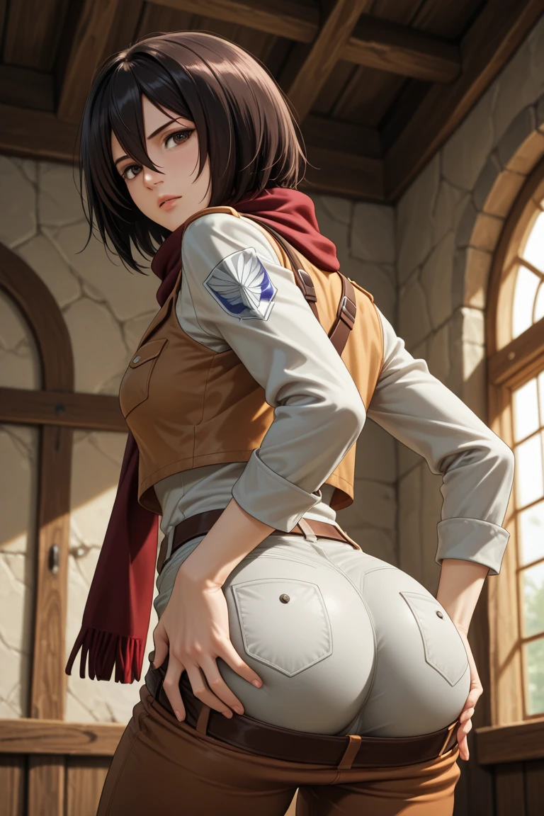 (best quality,4k,8k,highres,masterpiece:1.2),ultra-detailed,(realistic,photorealistic,photo-realistic:1.37),HDR,UHD,studio lighting,ultra-fine painting,sharp focus,physically-based rendering,extreme detail description,professional,vivid colors,bokeh,portraits Tifa Lockhard from ff7, climbing a sheer wall with her equipment (a massive 30-meter wall). She is of a seductive appearance, with a slender figure, long legs, and a large bust. Her eyes are fiery and captivating. The artwork is of the highest quality, with a resolution of 4k, 8k, or even higher. The level of detail is astonishing, making the image look extremely realistic and photorealistic. The lighting is carefully crafted to enhance the overall look and feel of the artwork. Mikasa's character is portrayed in a way that truly captures her essence. The colors are vibrant and lively, creating a visually stunning piece of art. The focus is razor-sharp, with every tiny detail beautifully rendered. The painting technique used is akin to ultra-fine painting, showcasing the artist's mastery. The artwork is created using physically-based rendering techniques, ensuring the highest level of realism. Every little detail is described with extreme precision, bringing the image to life. The overall composition and framing of the artwork are done by a professional artist, resulting in a masterpiece worthy of admiration. The artwork has a sense of depth and three-dimensionality, creating a captivating sense of immersion. The style of the artwork is focused on capturing the essence of portraits, highlighting Mikasa's unique features and personality. The colors used in the artwork are carefully chosen to create a specific mood or atmosphere. The lighting in the artwork is meticulously crafted to enhance the overall look and feel of the scene.