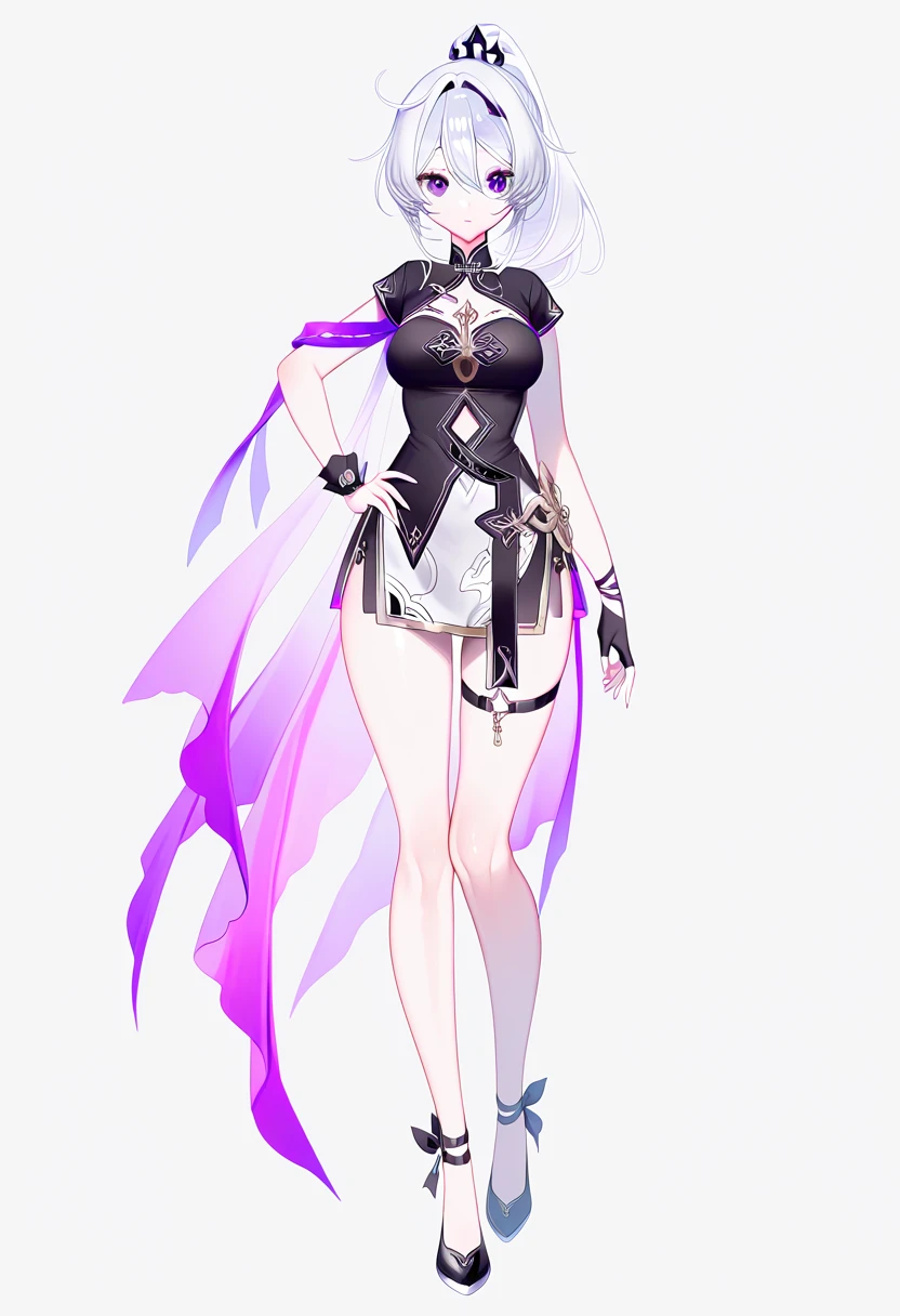 (Meisterwerk:1.2),(best quality:1.1),(hoch detaillierte Details:1.2),demonic angel with large black and white wings, white and red armor, gorgeous face, sitzend auf einem Thron
