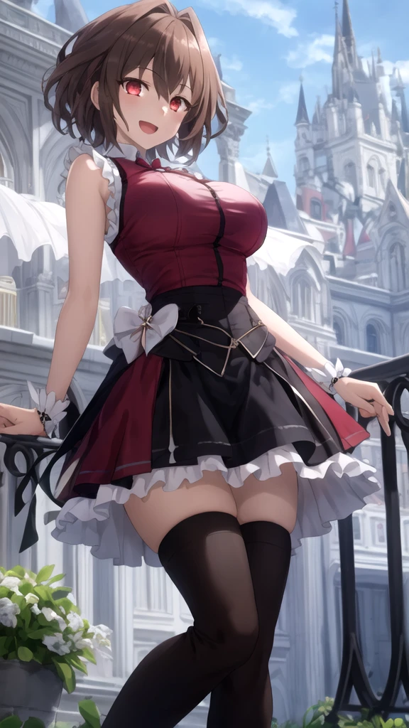 ,, , , flatchest, flat chest,fullbody,head to toe, head to toe capture on the frame,straight,standing, thick thigh, thick thighs, bare feet,white background,detailed clothing, very detailed clothes,(masterpiece), best quality, high resolution, extremely detailed, cinematic lighting, 1girl, elf, medium hair, silver hair, crossed bangs, purple eyes, small breasts, pink shirt, pink dress, drastic hair ornaments, skirt, frills, lace rims, frilled sleeves, frilled skirt, thighhigh, ankle boots, yandere, yandere face, shaded face, crazy eyes, glowing eyes, crazy smile, blood, blood on face, blood on clothes, hands on own cheeks