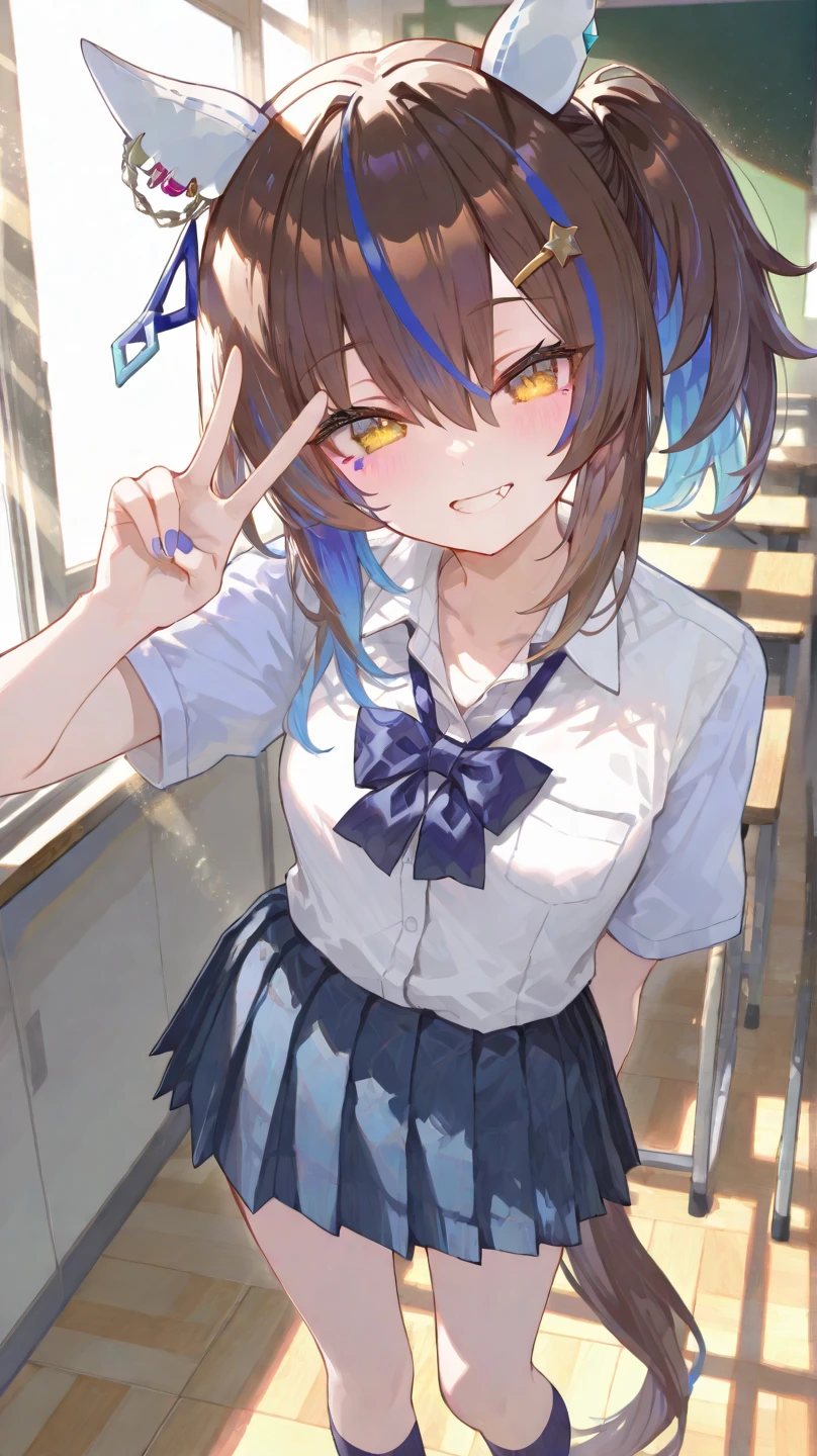 hiquality, cat ear, Cute little girl s, 18year old, 校服, school classrooms