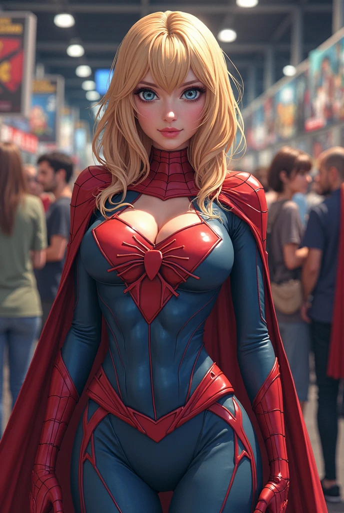 Margot Robbie、マーベルコミックの映画Poster、so beautiful、Movies about Spider-Man、sexy、whole body、Wearing a skirt、Premiere Date、Poster、belly buttonを突き出す、new york、She's wearing a ripped Spiderman suit、The suit is torn、Wearing a skirt、Red and black color scheme、dynamic、masterpiece、Highest quality、Super detailed、Very detailed、Delicate and beautiful shine、Ultra-high resolution、Cinematic、break、breakドロップ、(Torn clothes:1.5)、(Wet clothes:1.4)、Bare shoulders、Real Rain、Wet Hair、belly button、Exposed Skin、sexyな肩を披露