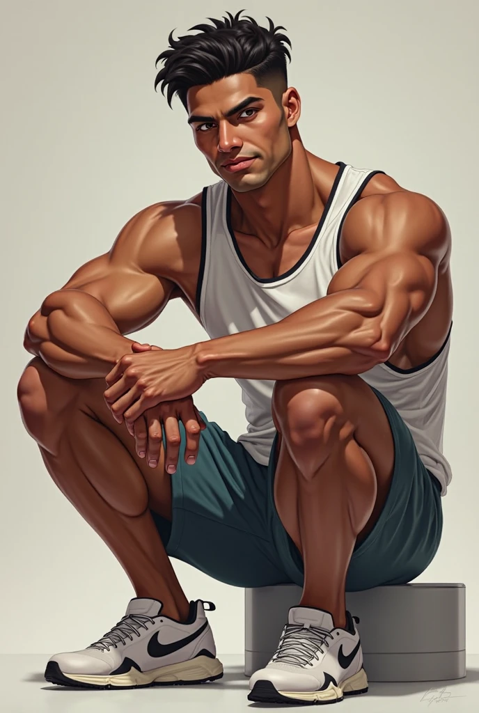 ((images that reflect the strength and masculinity of European workers in various physical tasks)):
Energy
paleta de colores intensos vibrantes oscuros, becoming the subject composition, un joven latino, cuerpo_esbelto_atletico_tonificado_guapo, usa lentes de lectura, vestido con shorts y sandallias sin camisa, esta parado junto a una silla barroca negra y detalles dorados, el joven con mirada distante y relajada mira a la camara con arrogancia, en una oficina art deco, ventanas grandes para ver la ciudad en un dia soloeado.
r. Kevin Sloan an roberto ferri style..., neutral soft colors., 8k resolution, full body, handsome, In the artistic style of norman rockwell, splendid naked, thin and ripped body, detailed realistic muscles, swimming suit, 20 years old. full body, male model. black hair, green eyes, male gaze. handsome. bodybuilder swimsuit, romanticism, symbols and metaphors. Beautiful details, quirky, distinctive images, stylistically diverse painting, Intricate detailsfull body, 20 years old man, shirtless, barefoot, wearing jeans, wearing a toe ring beautifull, gorgeous, perfect realistic detailed muscles, muscled legs, adorable face, taller, masculine gaze, confident look, soft perfect white skin, barefoot, blue eyes, perfect anatomy, portrait, a painting of a young man Pencil Sketches by Albert Eckhout enchanting young man, highly detailed beautyfull face, freedom, soul, digital illustration, approaching perfection , dynamic, highly detailed, watercolor painting, artstation, concept art, smooth, sharp focus, illustration in the style of artists like Russ Mills, Sakimichan, Wlop, Loish, Artgerm, Darek Zabrocki, and Jean-Baptiste Monge (homoerotism_fullbody_nsfw_seductive