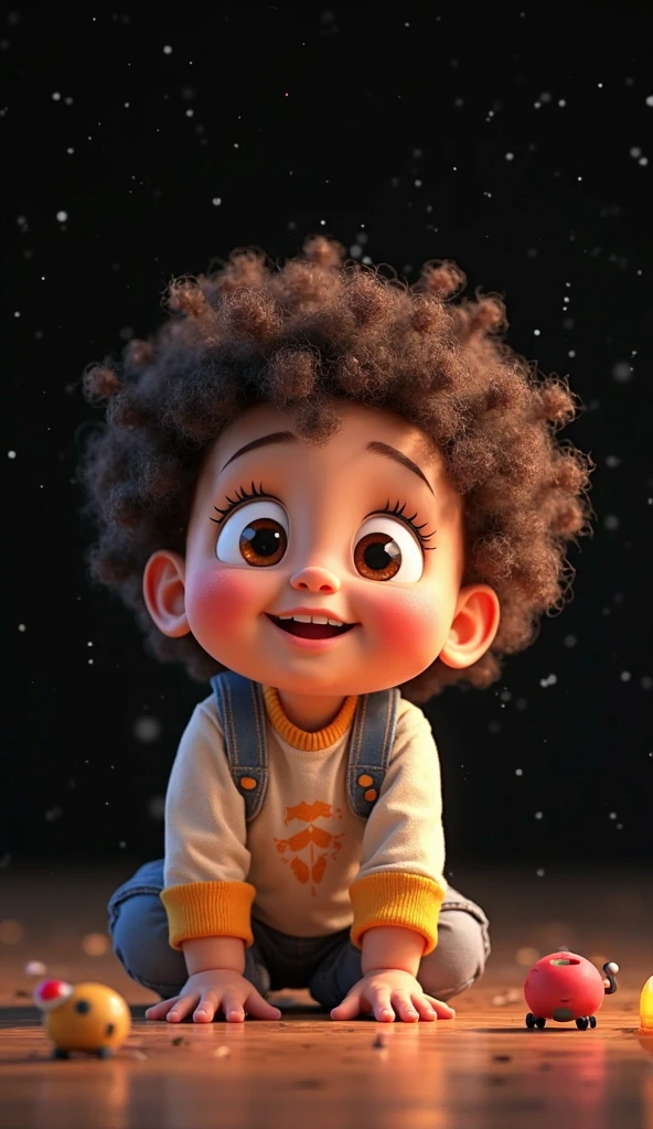 8 year old black real boy
Real boy
Very realistic, not animated
Boy from Africa
Eyes of different colors brown and blue
Eyes of different colors brown and blue
Eyes of different colors brown and blue
Eyes of different colors brown and blue
Eyes of different colors brown and blue
Eyes of different colors brown and blue
Short hair African braids
Wearing a pink cropped shir
Place eyes of different colors brown and blue and give them a little shine
With a little white sweater flying through space