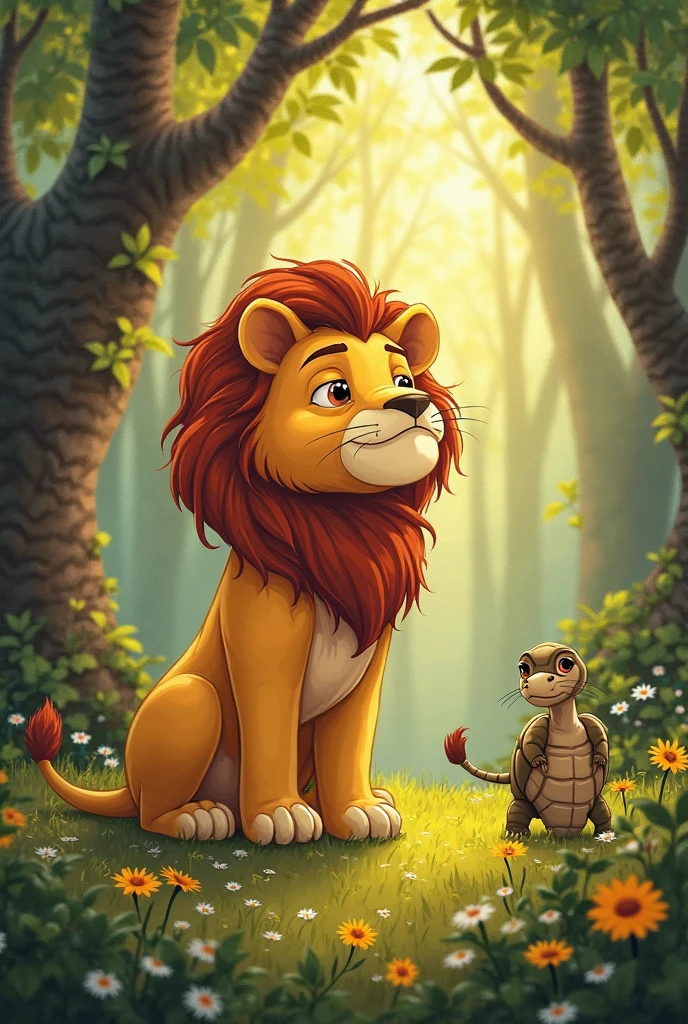 But Leo’s best friend, Tilly the Tortoise, noticed that something was wrong. She found Leo sitting quietly under a large acacia tree, looking sad.“Leo, why aren’t you roaring today?” Tilly asked, her small eyes filled with concern
