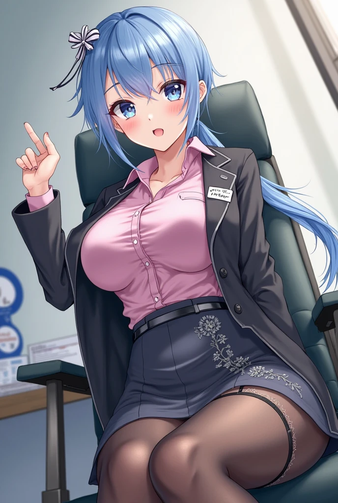 (mujer madura), rubor, ahegao, (mediana edad), piel blanca, Muslos blancos y lisos, usando lentes, pelo bob rosa, Hermoso rostro, pecho, perspiration, sexy, of the highest quality,calidad 8K,postura de pie, (Fondo: Frente al escritorio de la oficina), desnuda, tetona, muslos grandes, sin ropa, culo