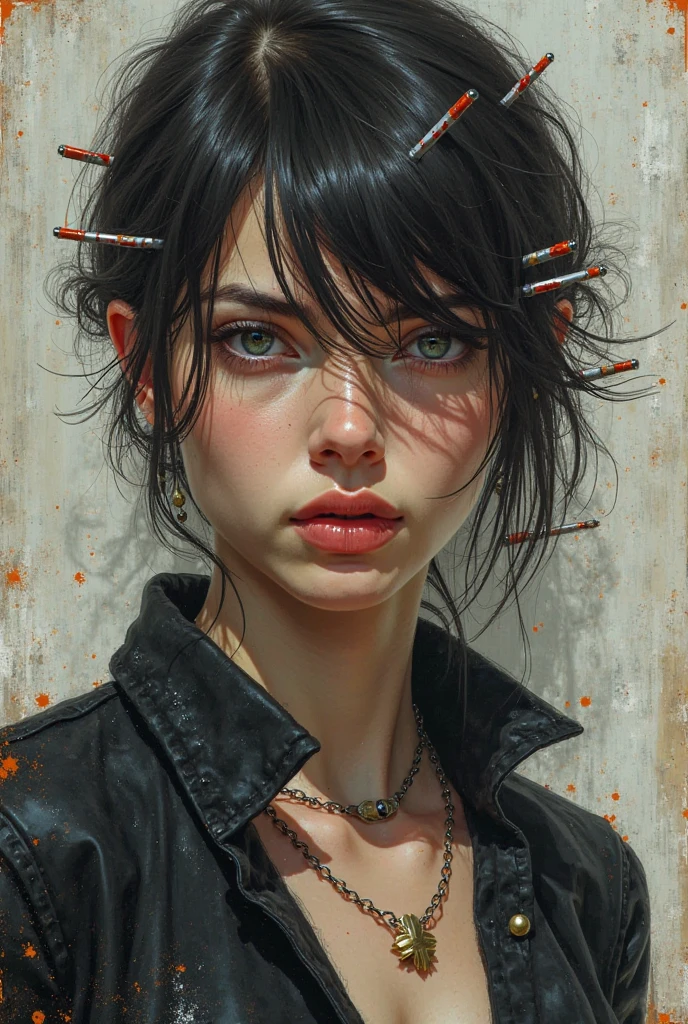 (designed by Russ Mills:1.0) and Loui Jover, Anime, young girl, Panorama, 800mm lens, contest winner, HDR, grim