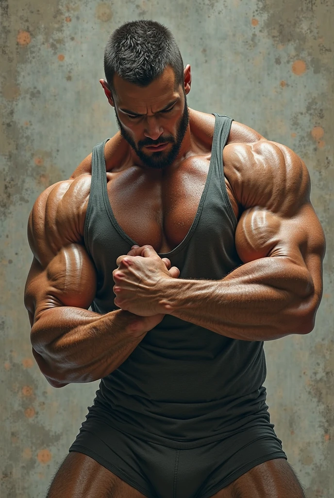 a man flexing his muscles in the rain, a portrait, realism, mobile wallpaper, big biceps, huge veins, zyzz, indoor shot, profile picture, greg rutkowski uhd 8k, long-arms, reflection, stacked, super - detailed work, wallpaper mobile