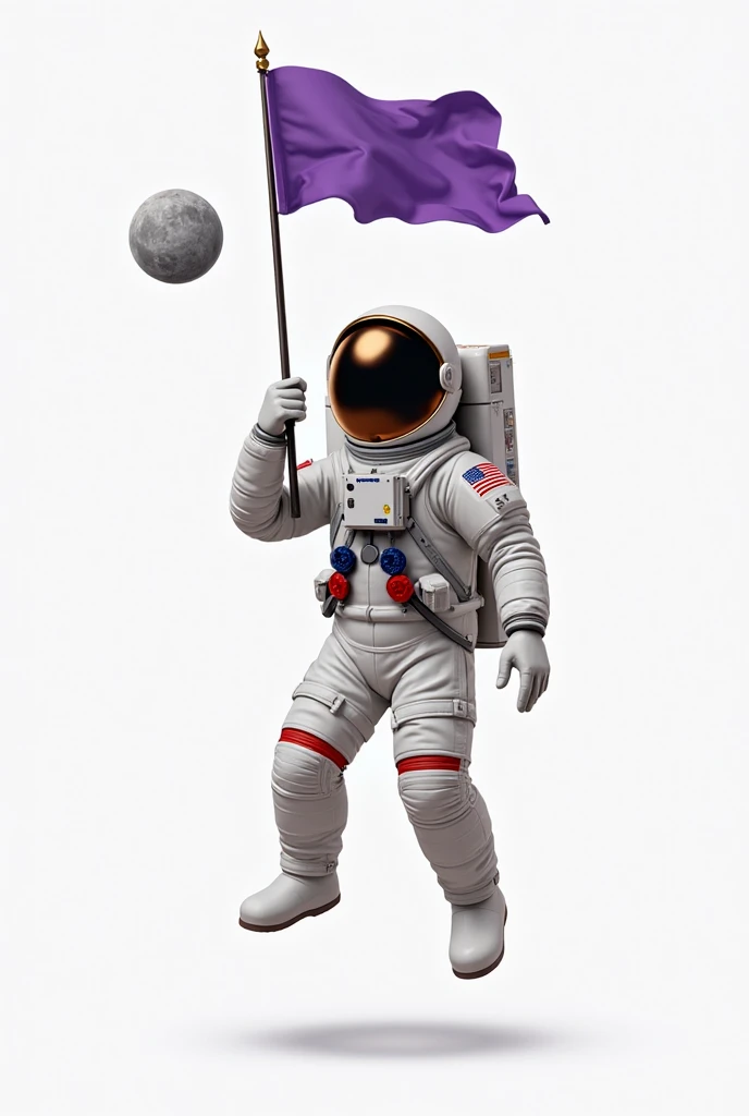 ArsFigurine, Vinyl statue, Astronaut holding a flag