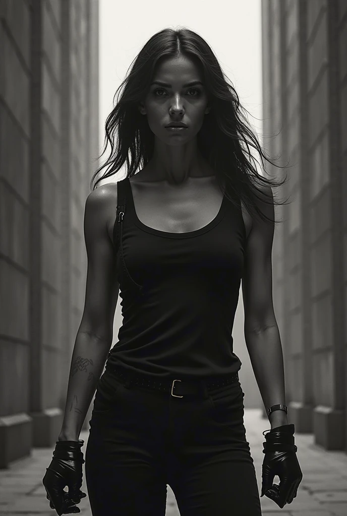 Female body against harassment 