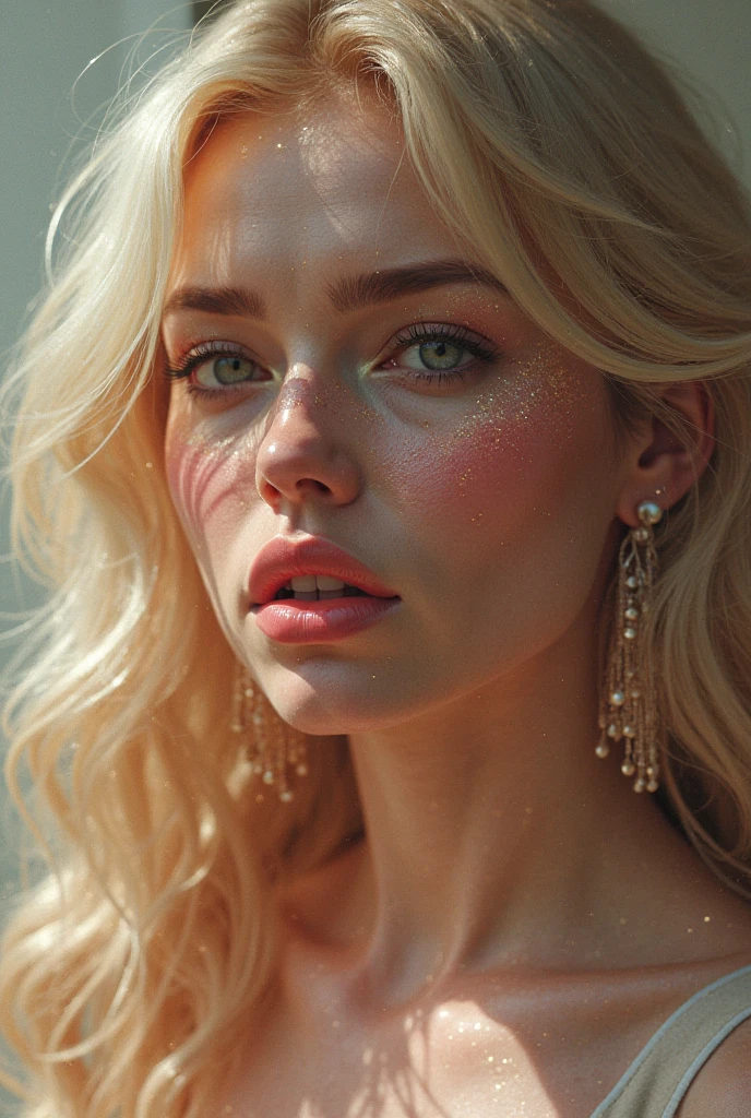 (((ultra realistic))) photoshot, work of art, maximum quality, (pale skin), (Rosto e olhos ultra detailds:1.1), 1 girl, grown-up, deep decolte, (eye make up, mascara) , ((Detailed large lips)), ((pink wavy hair)), ((Chyolka)) , ((natural breasts)). ((posando)), sessão de photoshots, studio ((Contour Light)), (The play of light and shadows), Depth of field, bokeh, (Special attention to skin details: 1.2), (Light frame atmosphere, colors pastel, colors: blackw), ((portraite, Close to the camera)) , ultra detaild,
