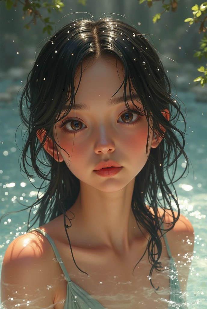 masterpiece, top quality, super detailed, masterpiece, super high quality, top quality, close, realistic skin texture, detailed facial features, 17 year old Ukrainian beautiful girl photo, boyish and healthy girl, short hair, cowboy shot ,Bust shot, sweaty skin, (table top: 1.2), (shoot from below: 1.5), front angle, (from below: 1.4), (crotch focus: 1.2), (low angle: 1.2), micro miniskirt, beautiful lady, light brown hair, sparkling blue eyes, (big breasts), toned waist, curvaceous,((((rainy park, soaking wet)))), (white ultra-thin lingerie, wet (sticky to the skin), looking at camera, big eyes, still model