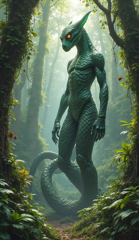 Half man, snake tail, no legs