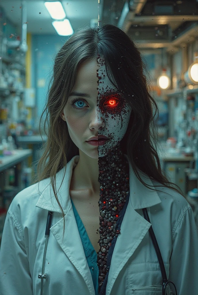 Human Compression Device、danger、Human experimentation、grotesque、super compressed human、Dal E2、超A high resolution、RAW image quality