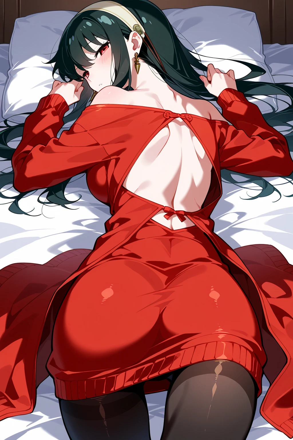 cute little、Amazing beautiful girl,female high-school student、 Anime style, 、17 age、lying on the bed、A dark-haired、Straight hair、Glamour、Colossal tits、de pele branca、wide-open legs、Very embarrassing、red blush。 Best Quality , Textured skin、 high details, fullnude,pubick hair、Black short socks,Open the crotch,Anime-style nose,Anime-style mouth、The pubic area is open,Lots of pubic hair、night lights、View from directly above、 fullnude、Black socks、I close both eyes、Looks distressed、Masturbating、Mouth open.、I'm wriggling my body、ecstacy、I'm going to、