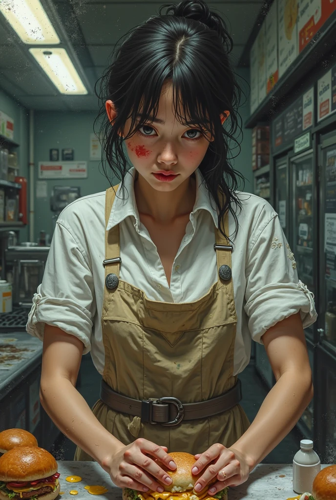 1 girl, apenas um, (((Camisa branca molhada)))), ((no-bra))))), ombros expostos e umbigo inteiro, , ((((Retrato de Emily rudd)))), quase completamente nua, NSFW, camiseta branca cumprida e molhada, (((detalhes privados delicados)), (((lugar abandonado, lama, terra, poeira, neblina, noite, frio, gelada, umidade))))peito grande, (roupa molhada mostrando a pele por baixo), (pele branca), pale skin, grandes olhos verdes, seios inchados, retrato, qualidade profissional, high resolution, contraste perfeito, The lighting, perfect composition, Waifu, pele perfeita, perfect hands, perfect fingers, seios perfeitos, cabelo perfeito, rosto perfeito