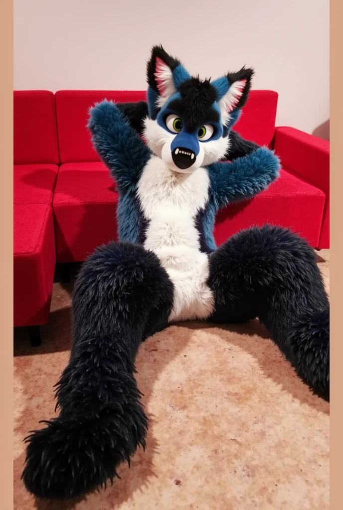 score_9, score_8_up, score_7_up, rating_safe,source_furry,anthro,source_3D, (photorealism), solo male, nude, (realistic furry wolf, blue fur:1.1), (on floor), (on all fours:1.1) BREAK (presenting ass:1.3), (ass sticking up in air), (balls:1.1), (looking back at viewer, smiling), (view from above:1.1), (whole body in picture), (horny), (best quality, 4k:1.1),(Gay sex) (Condom on dick) (((anal sex:1.5))), , (((anal penetration))), (duo:1.5), (jockstrap), (black jacket)