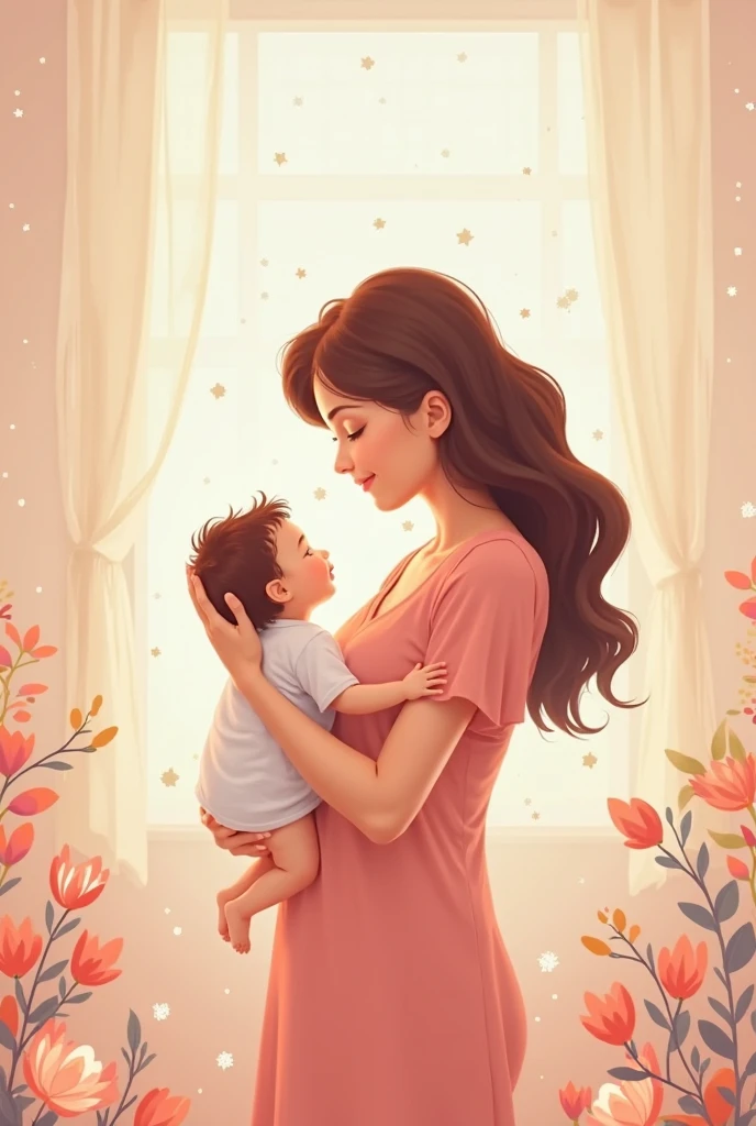 breastfeeding mother cartoon