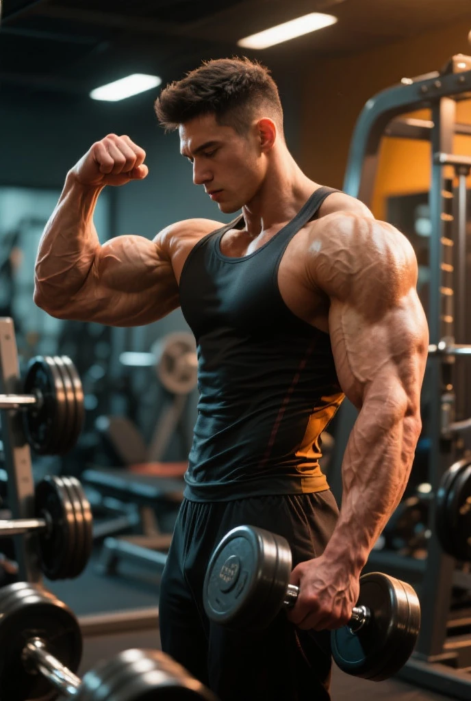 musculature，brush cut，large pecs，Strong flesh，leniency，Male biceps，Cocked buttocks，full-figure，highr，Abs， --auto