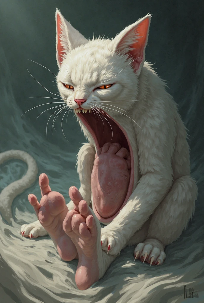Feral, furry, panting, ragdoll cat ,  detailed paws, 5 fingers each paw, 1 tongue, 1 feline pussy, 1 anus, 2 ears, detached 1 tail, fluffy cat, after orgasm, vivid colors, realistic , white background, cum in ass, cum on floor, cum on pussy , realistic feline pussy, seductive, ragdoll breed, long fluffy tail, female, sex, blue eyes, seductive hot, kitten, mostly white-grey fur, breedable