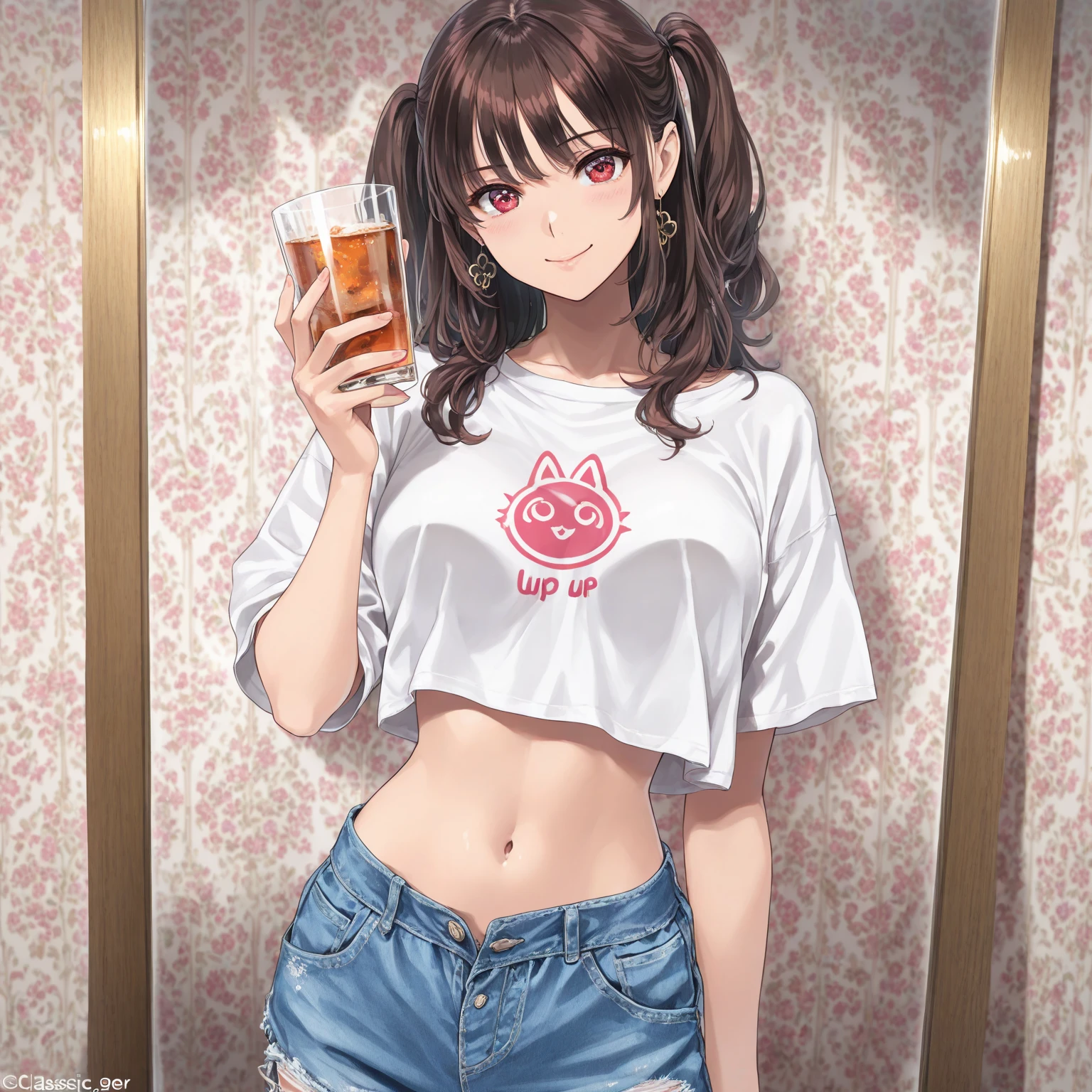 (((swimsuit skin, beach skin))), 1girl, solo, w (arknights), swimsuit, horns, bikini, breasts, tail, looking at viewer, can, red bikini, holding, demon tail, holding can, grey hair, wading, outdoors, bare shoulders, water, short hair, choker, multicolored hair, demon horns

looking at viewer,  cowboy shot, demon tail, grey hair, thigh strap, cleavage, ((indoors, bar \(place\))), 
 (Highres), 8K, Detailed, Ambient Light, Digital Art, Soft Lighting, (Hyper-Detailed Background:1.2), Nature, Forest, Flowers, Caustics, Reflections, (highest quality), ((perfect face)), very deep eyes, (cinematic lighting),