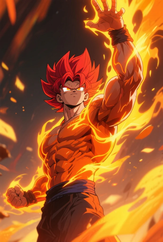 1boy, single, asian boy, reference sheet, character design, front angle, side angle, rear angle, dynamic poses, (masterpiece:1.2), (best quality:1.3), fantasy outfit, muscle body, athletic body. (Red eyes), (long hair), (long bangs), (red hair), (pale skin), (reference sheet:1.5), full body, muscle perfect body