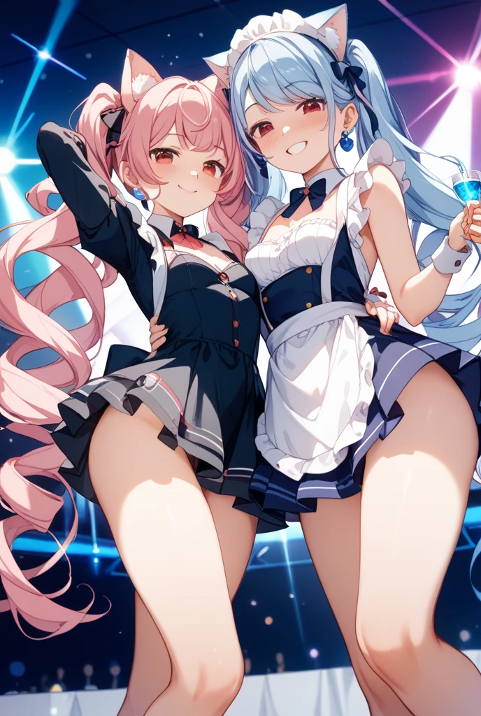 (((masterpiece))), (((best quality))), ((claw machine)), hands on bottom panel, control long joystick and press button, using clamp to pull the toy up, 1girl, commission, shy, blush, school uniform, claw machine, rear view,Perfect Anatomy、