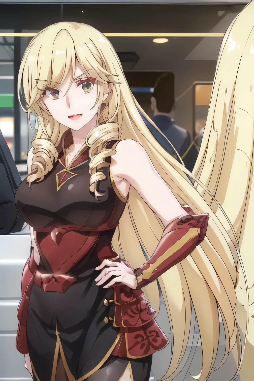 Can you draw a blonde,nice smiles,Can you draw a woman looking at a train,can you draw a woman waiting in front of the car in front of you,東京の地下鉄ホームでwaiting for the train女性は描けますか, ,congestion,waiting for the train,fun,Underground railway stations ,The sign hanging on the wall,{{X}},depict her expression more delicately,walking alone, city tour ,,(((is wearing casual clothes inspired by tourists))), I have a SLR camera ,(Let's draw a more delicate look),(sleeveless wool sweater),( Pleated Legs,white panties),(That work is enough for one person {X} is very important for work)、 That's enough,frown。unless the job requires it。 {X}、 , An attractive 40-year-old woman takes off her uniform and jumps off, Big black wavy hair, , Big Breasts, Thin Waist , , ,Faces are very important,