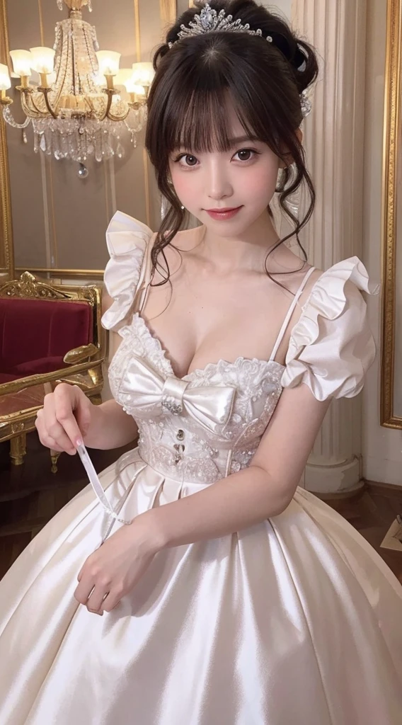 (masterpiece:1.0), (best quality:1.4), (ultra highres:1.2), (delicate illustration:1.4), (renaissance art:1.4), (8k, RAW photo:1.2), (soft focus:1.4), 1 young girl, (18yo:1.3), (sharp focus:1.4), (Japanese:1.0), (korean:0.7), detailed beautiful face, black hair, (detailed maid crothes:1.4), (lace choker:1.2), beautiful white shiny humid skin