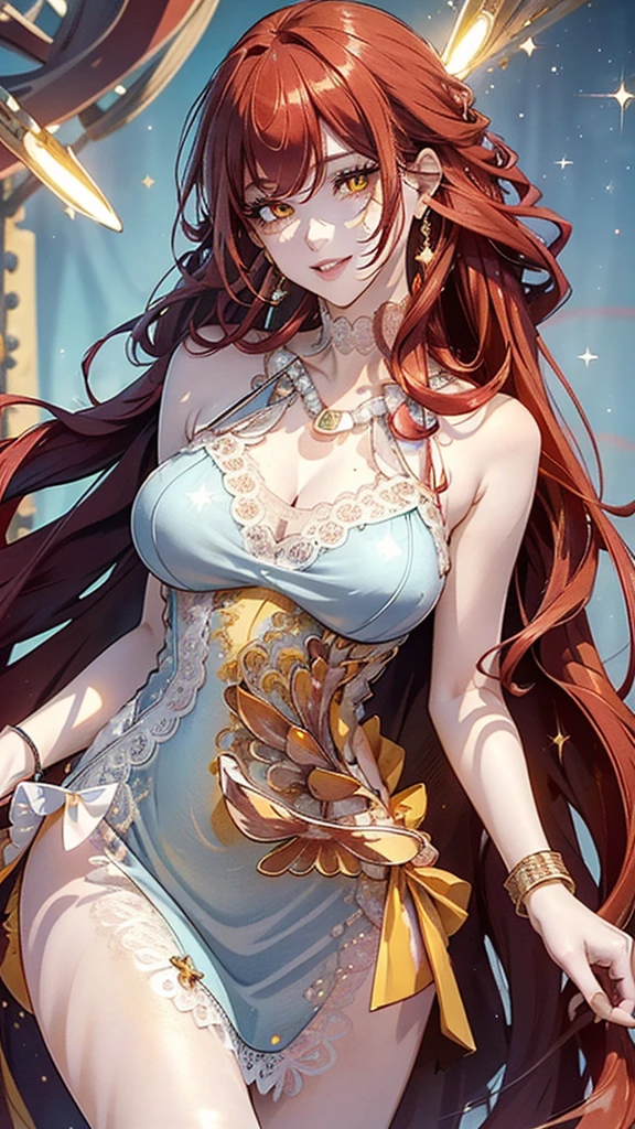 (Masterpiece, Best Quality, Detailed, 4k, 8k, higres, extremely detailed CG, Beautiful Detail Eyes, Ultra Detail, Intricate Detail: 1.2, 8k wallpaper), 1 Girl (Collar: 1.3), (Multicolored Hair: 1.2), Long Hair, Gray Eyes, (Medium Breasts: 1.2, Small Areola), Open Mouth, (Roll Your Eyes), (Agao: 1.5), (cum: 1.3), (Cry: 1.3), (Dilemma, Bondage: 1.4), No Shoes, (Pose, close-up), leg straps, pendants, floral ribbons, headbands, hair bands, hair flowers, delicate features, (chains, restricted movement, tongue sticking out, drooling saliva, thin thighs, blessed breathing), (arms raised, bare shoulders, bare upper body)) sfw