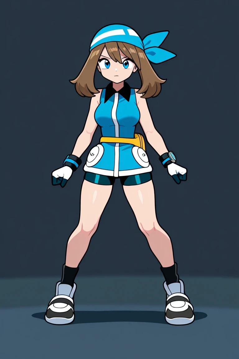 score_9, score_8_up, score_7_up, source_anime, solo,
ishikawa hideki style,Tron Bonne (Mega man), short hair, brown hair, jewelry, green eyes, black pantyhose, earrings, open clothes, open jacket, puffy short sleeves, small jacket, cropped jacket, pink heeled pump shoes, hair pulled back, pink gloves, pink hairband, crotch plate, pink t-shirt,