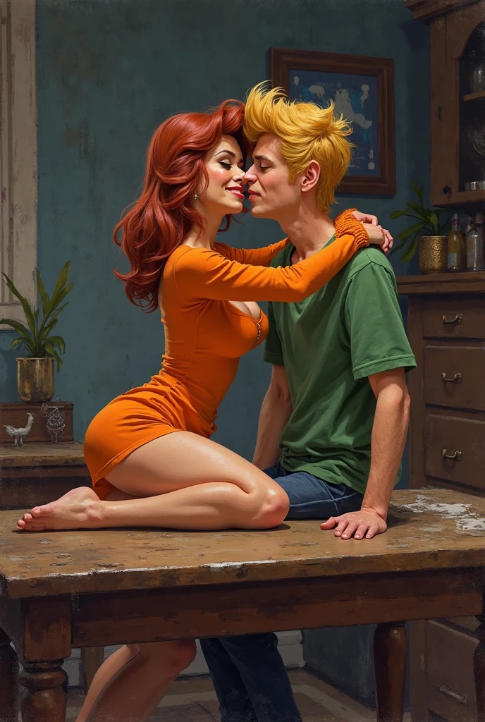 score_9, score_8_up, score_7_up, 1girl, 1boy, magnificent body, A naughty sassy milkmaid has fun with her boyfriend on a animal farm, huge
with my legs, friendly sex