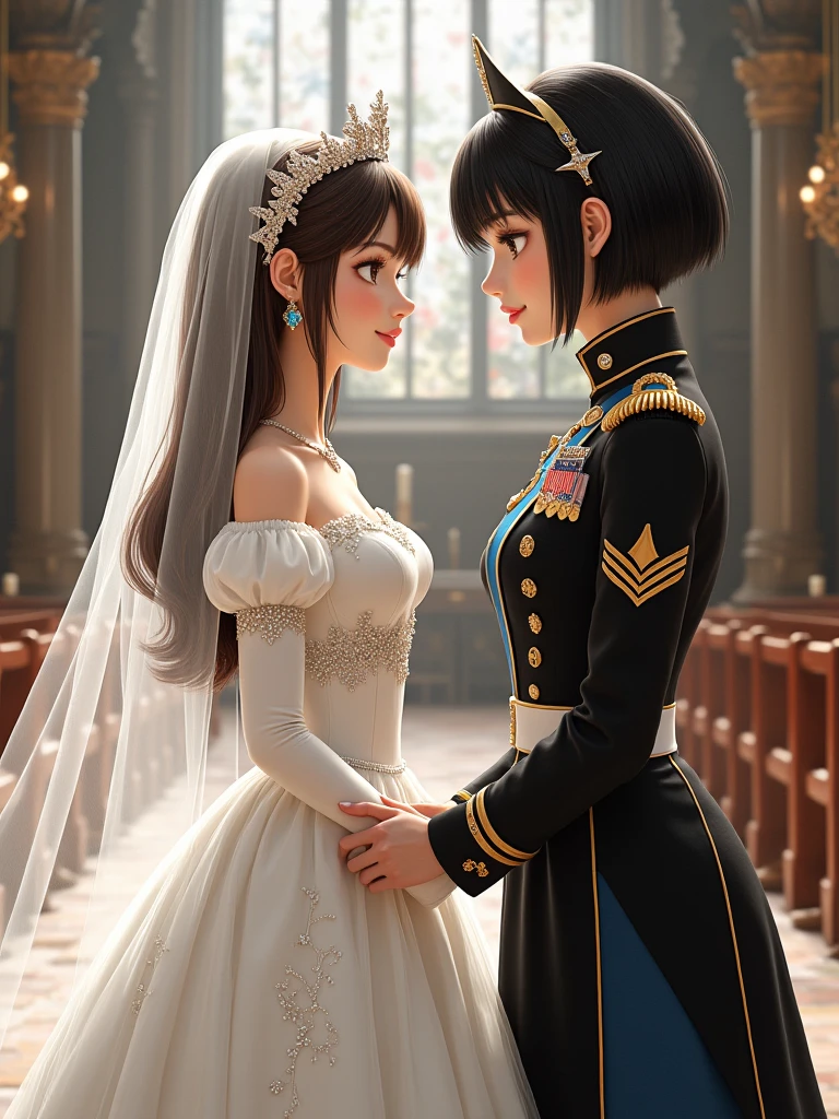 A girl marries Elisa de almeida