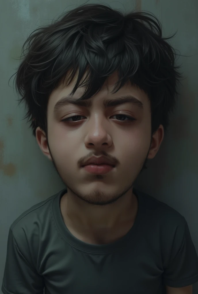 Menino triste realista