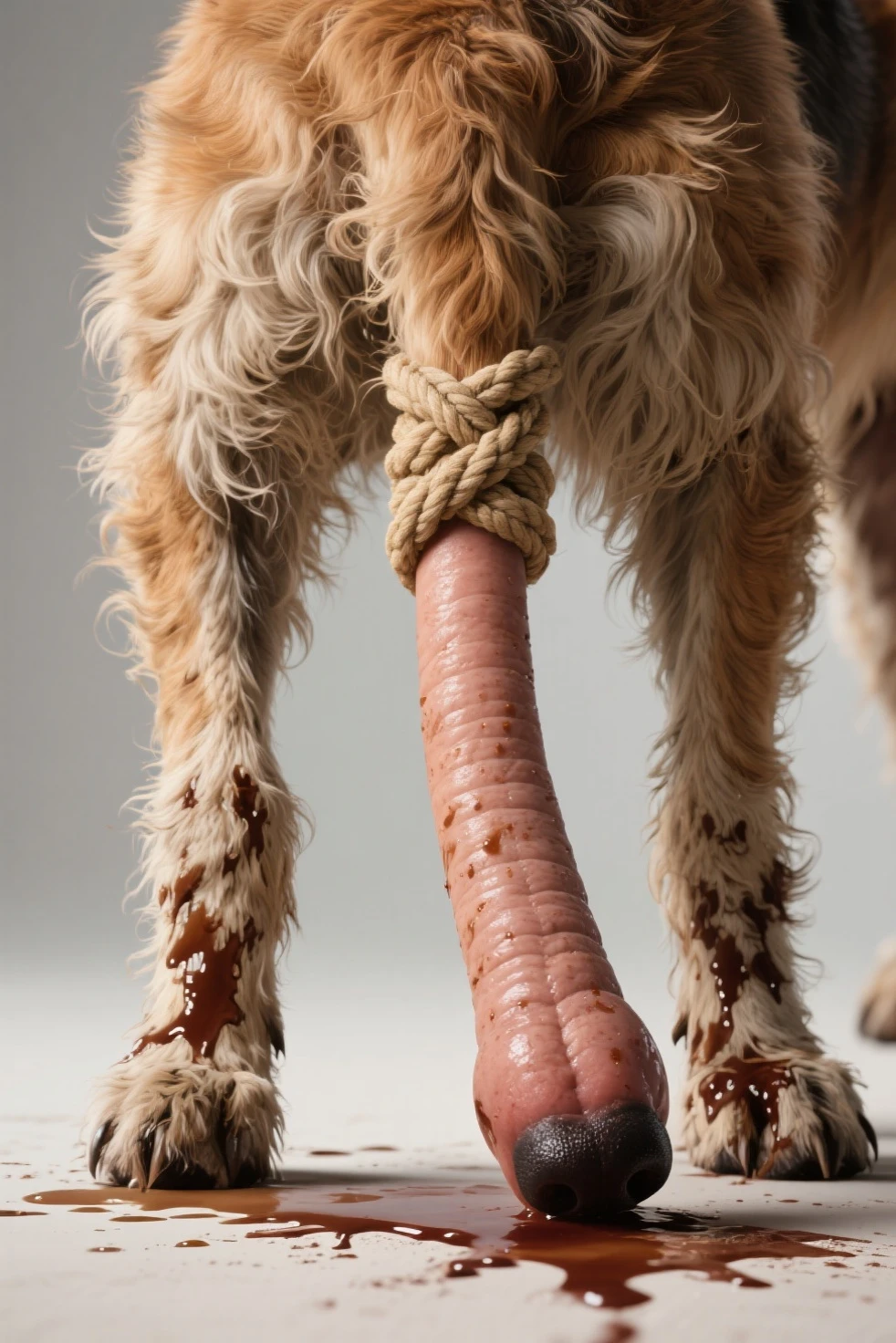(((solo))), ((((((feral bear, bear tail, raised tail, spreading legs, realistic fur)))))), (((((crotch shot, bedroom, huge balls, urethral_bulge, urethral_balls, bumpy cock, hyper equine penis, anal beads urethral insertion))))), wide hips, legs wide spread, wide shot, close-up, Wide-Angle, masterpiece, high details, high quality, best quality, highres, HD,