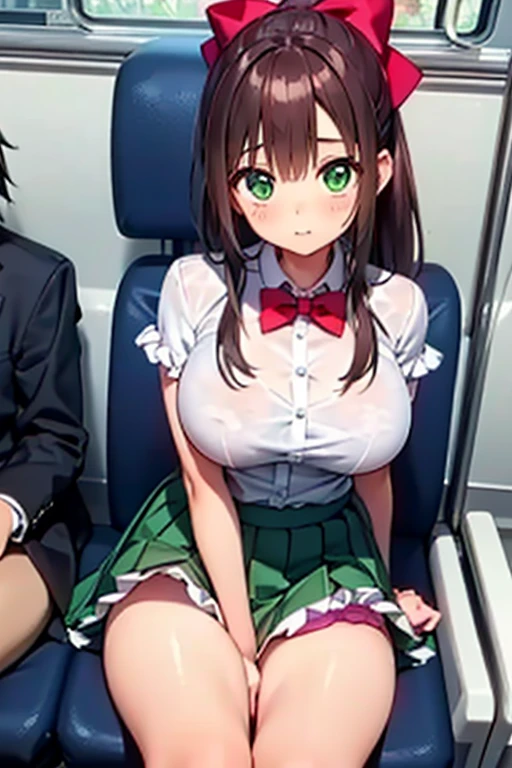 {{{masterpiece}}}, {{{best quality}}}, {{ultra-detailed}}, {illustration}, {{an extremely delicate and beautiful}}, 8k, BREAK, Nakano Miku(Gotoubun no Hanayome), long hair, bangs, blue eyes, brown hair, shirt, hair between eyes, headphones, cardigan, headphones around neck, , skirt, shirt, long sleeves, white shirt, pantyhose, pleated skirt, black pantyhose, cardigan, green skirt, blue cardigan, black jacket, open jacket, thighs, zettai ryouiki, BREAK, NSFW, Cute girl having orgy with lots of guys, sex with multiple men,1 woman, 3 men,{{multiple boys}}, {{{sex, , group sex}}},{{gangbang}}, rape, orgy, gangbang, sex with men, {{straddling on the man, woman on top, cowgirl position, sex from behind, full nelson, vaginal penis}}, vaginal penis, sit astride, folded,{{open vagina, spread pussy, pussy, clitoris, urethra, uterus, smooth pussy}}, taking off clothes, open clothes, Open shirt, open jacket, breasts, nipples, lift up skirt, blush, sitting on lap, on the sofa,{{fellatio}}, swallow, open mouth, on bed, M-shaped spread legs, open the thighs, uncensored, peer in from below, hetero, Handsome young man, muscular man,{multiple boys}, big penis,{{{double penetration}}}, testicles, multiple penises, double penetration, spitroast, male body, man's lower body