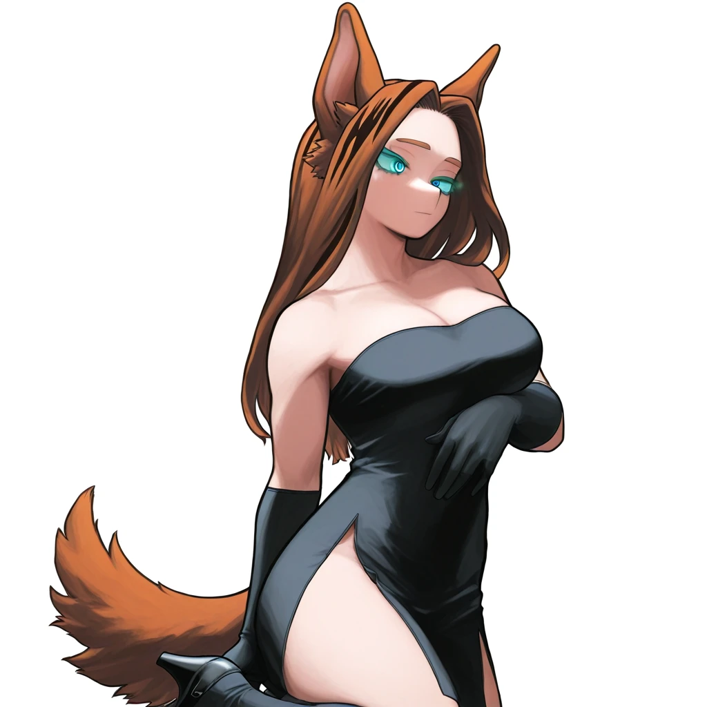 Womans bodystocking fight Man Wolf