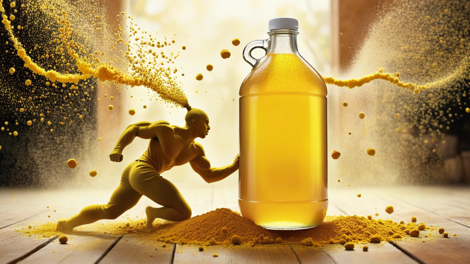 Honey drops in the shape of an athlete and enhance immunity