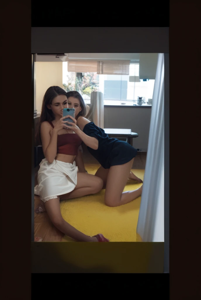 Improve image quality several women in bikinis are sitting on a bench taking photos, squatting down ao lado de uma piscina, ao lado de uma piscina, sitting by the pool, sente-se na beira da piscina, girl panoramic view, foto de baixa qualidade, uhd foto sincera de sujo, tiro do lado, medium kick from behind, sentado na piscina